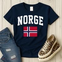 Norge Flag Norway Norwegian Souvenir Gift Women's T-Shirt thumb 3