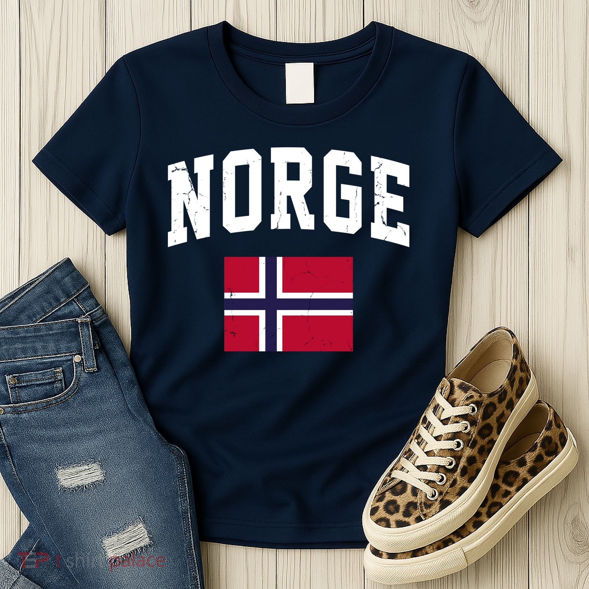 Norge Flag Norway Norwegian Souvenir Gift Women's T-Shirt