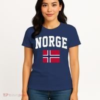 Norge Flag Norway Norwegian Souvenir Gift Women's T-Shirt thumb 4
