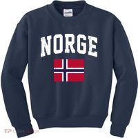 Norge Flag Norway Norwegian Souvenir Gift Kids Sweatshirt thumb 0