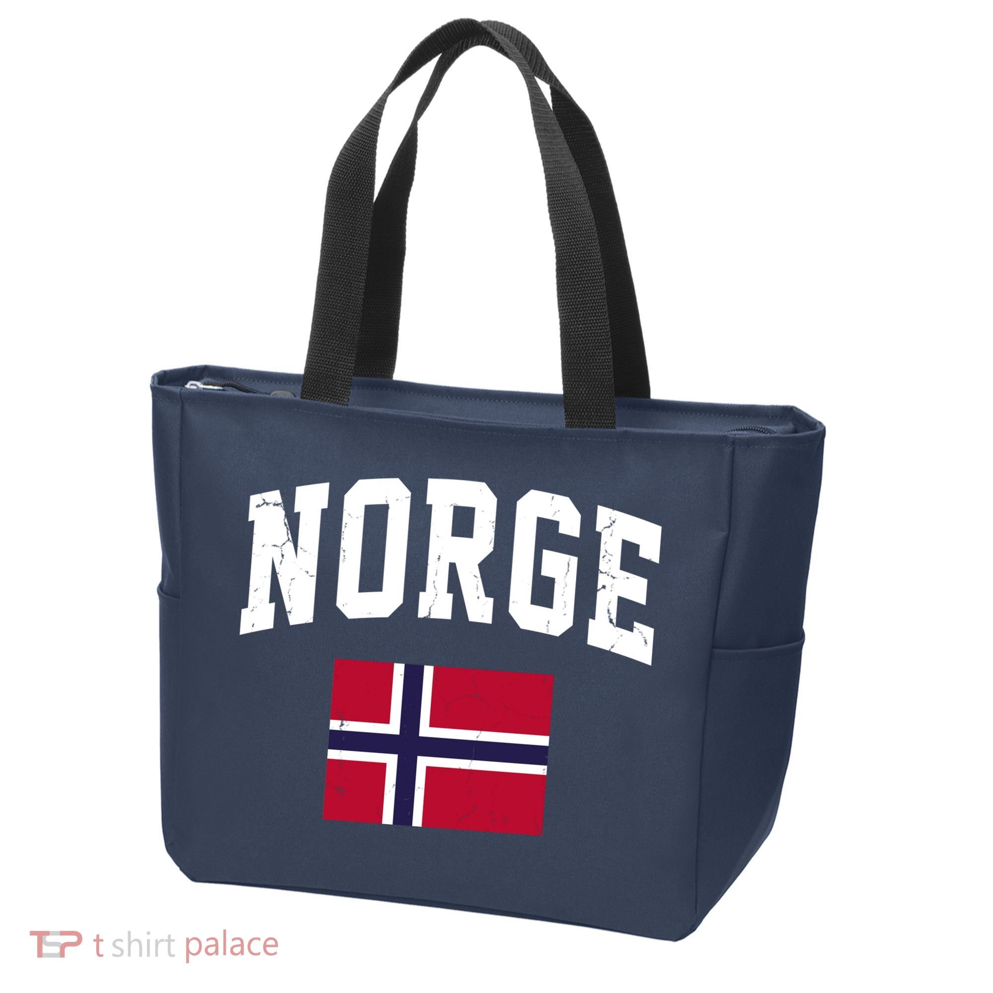 Norge Flag Norway Norwegian Souvenir Gift Tote Bag