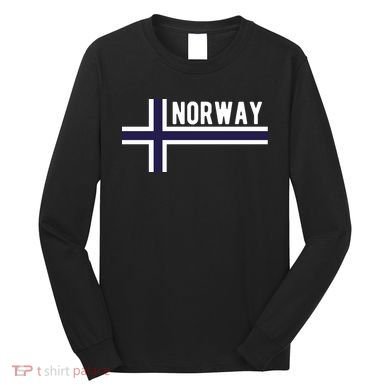 Norway Flag Norwegian Scandinavian Pride Norge Long Sleeve Shirt