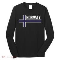 Norway Flag Norwegian Scandinavian Pride Norge Long Sleeve Shirt thumb 0