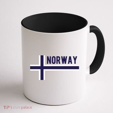 Norway Flag Norwegian Scandinavian Pride Norge Coffee Mug back