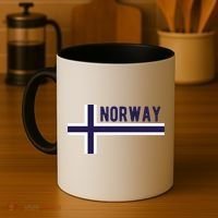 Norway Flag Norwegian Scandinavian Pride Norge Coffee Mug thumb 4