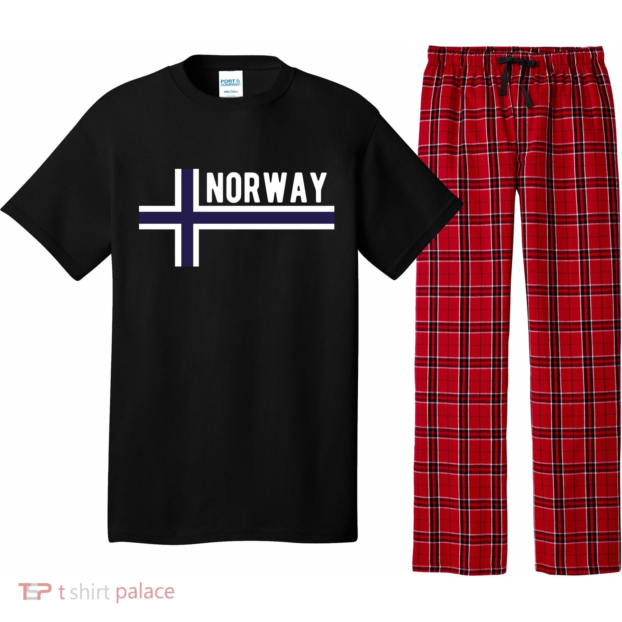Norway Flag Norwegian Scandinavian Pride Norge Pajama Set