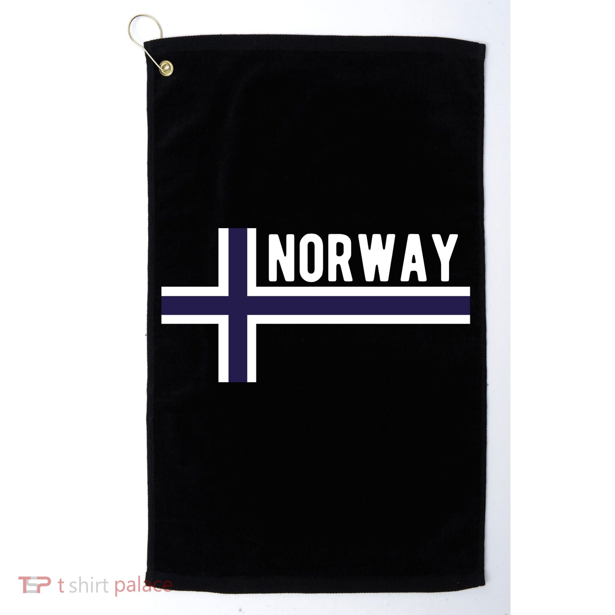 Norway Flag Norwegian Scandinavian Pride Norge Golf Towel