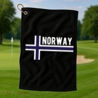 Norway Flag Norwegian Scandinavian Pride Norge Golf Towel thumb 1