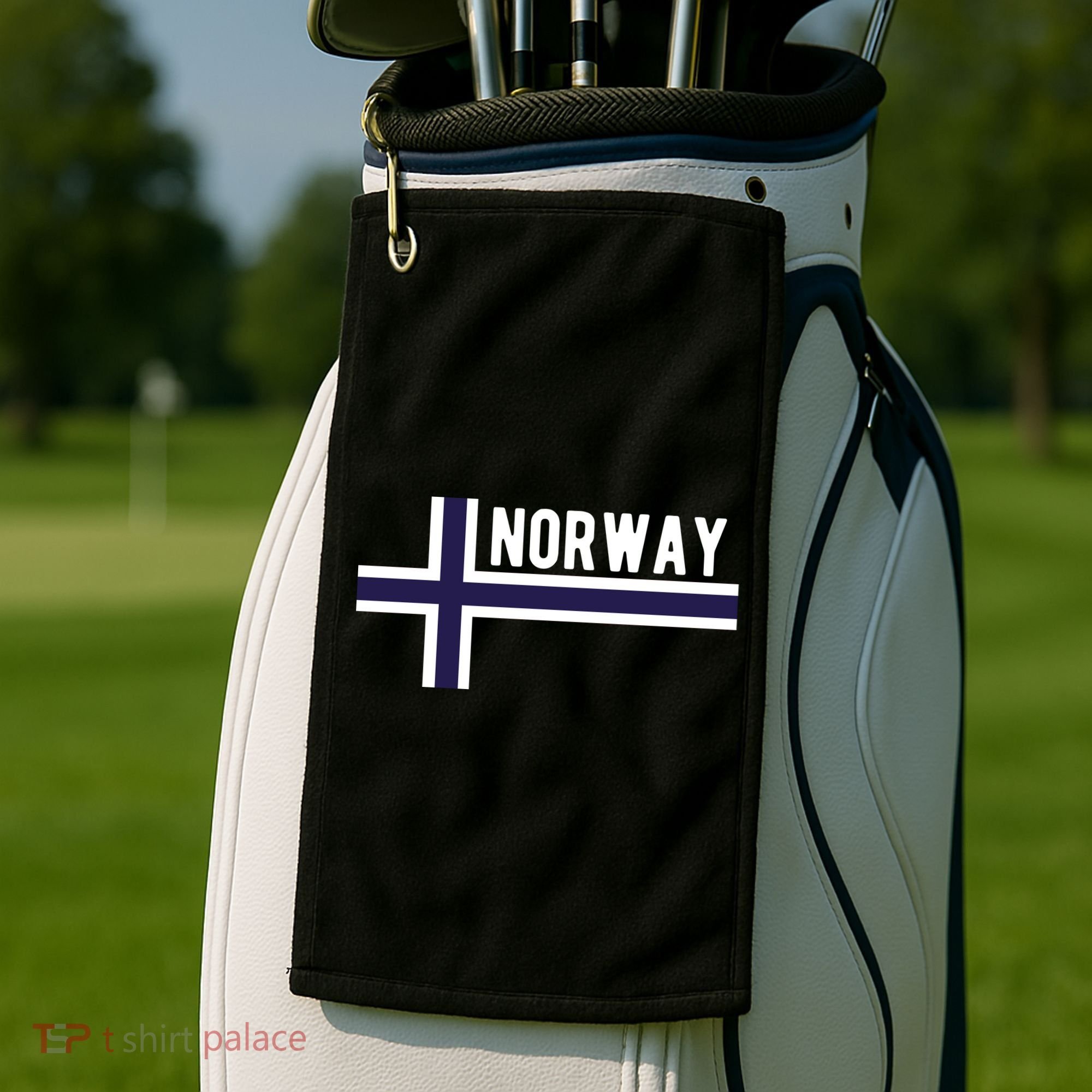 Norway Flag Norwegian Scandinavian Pride Norge Golf Towel