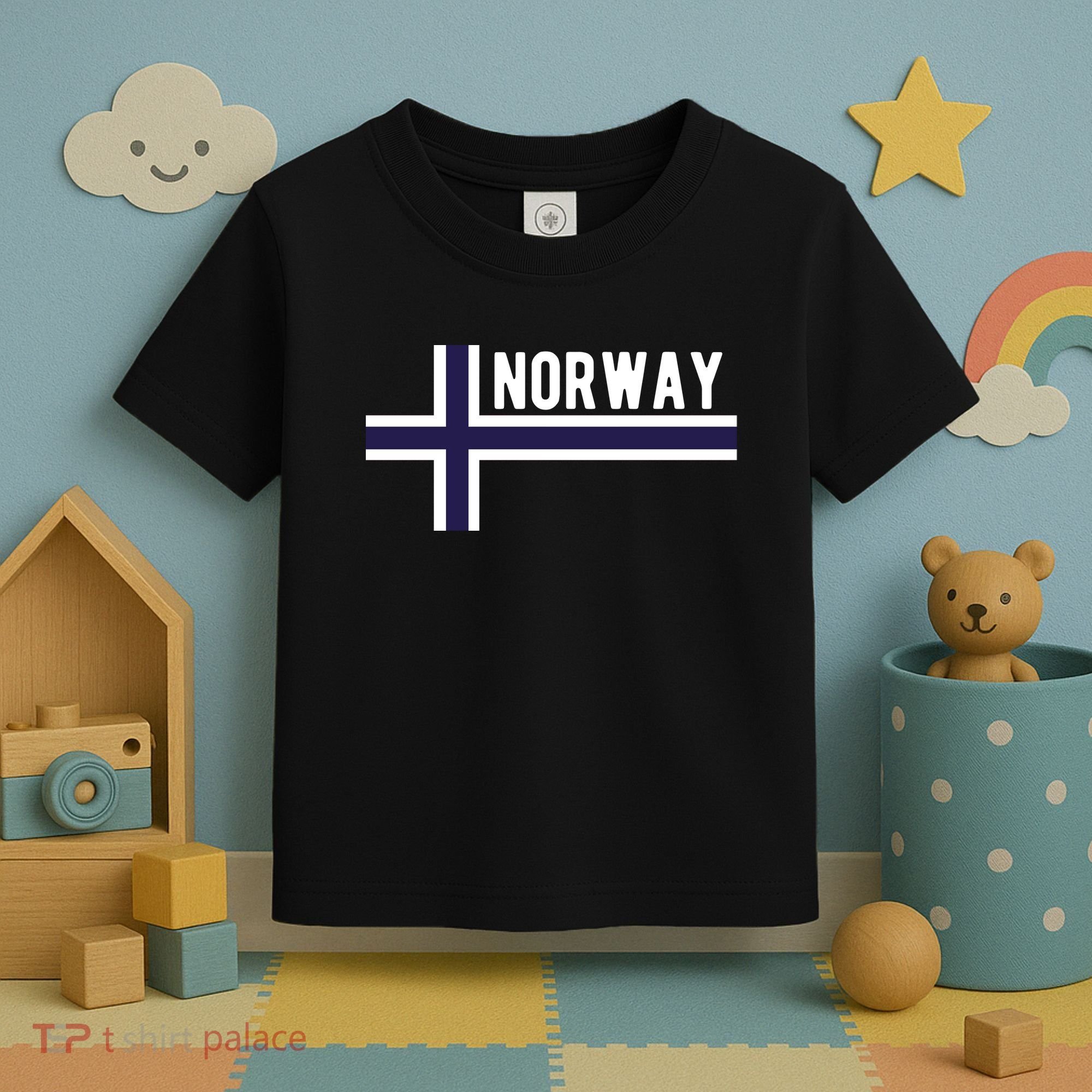 Norway Flag Norwegian Scandinavian Pride Norge Toddler T-Shirt