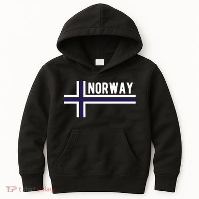 Norway Flag Norwegian Scandinavian Pride Norge Kids Hoodie