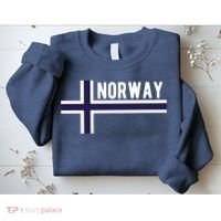 Norway Flag Norwegian Scandinavian Pride Norge Sweatshirt thumb 2