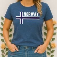 Norway Flag Norwegian Scandinavian Pride Norge Women's T-Shirt thumb 2