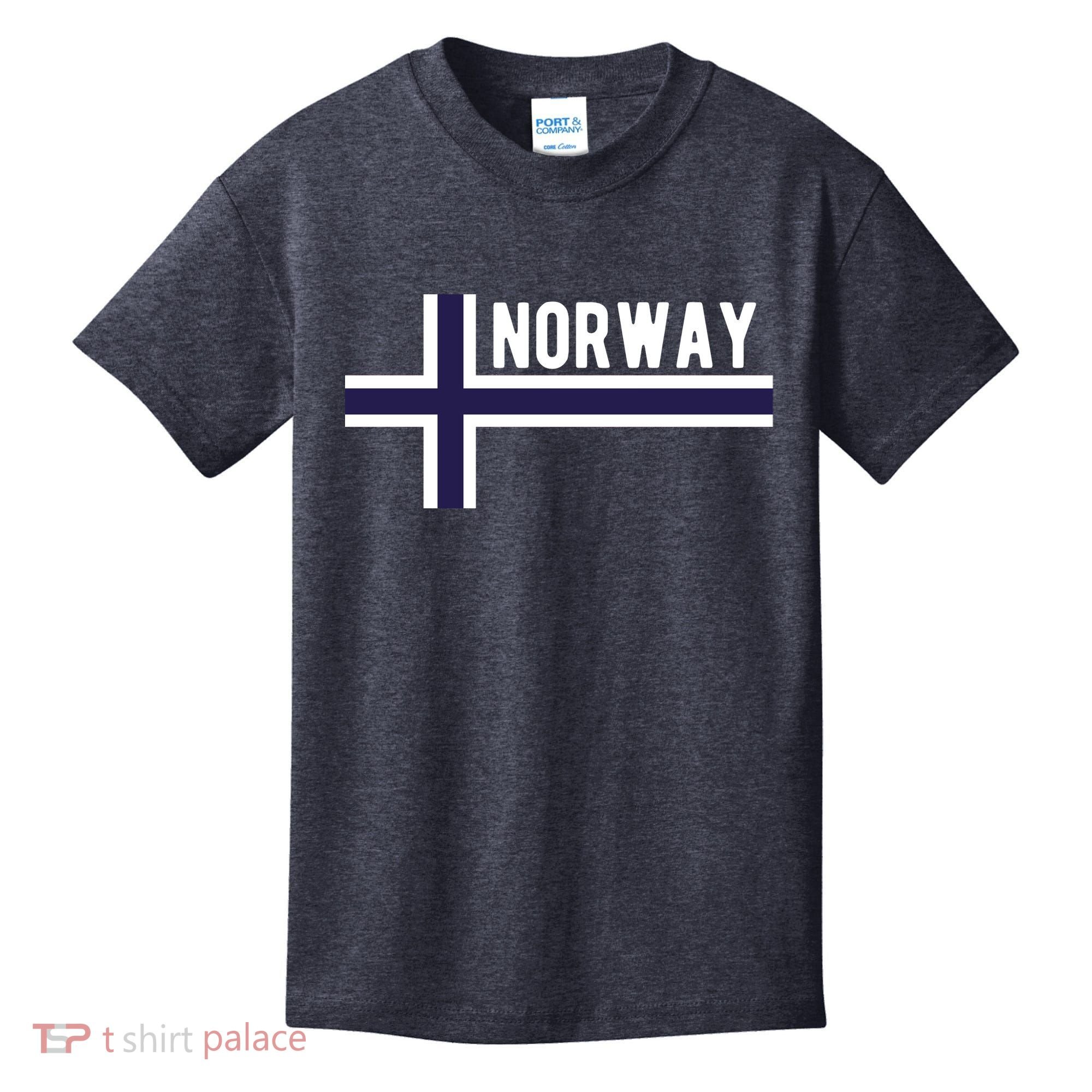 Norway Flag Norwegian Scandinavian Pride Norge Kids T-Shirt