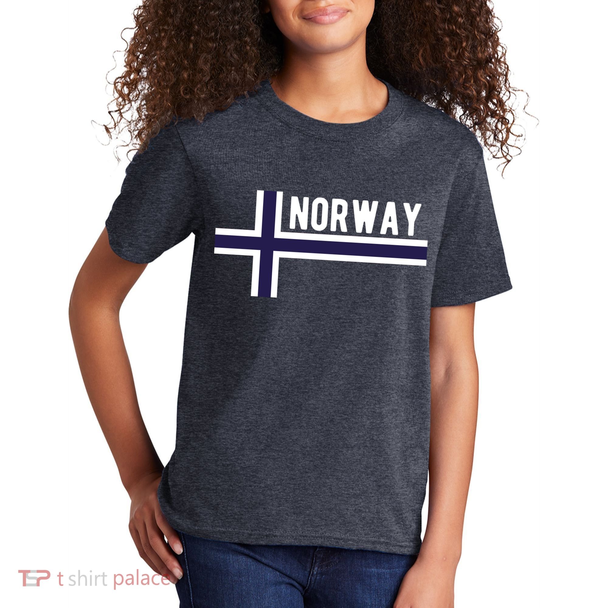 Norway Flag Norwegian Scandinavian Pride Norge Kids T-Shirt