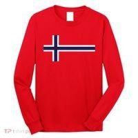 Norway Flag Norwegian Pride Long Sleeve Shirt thumb 0