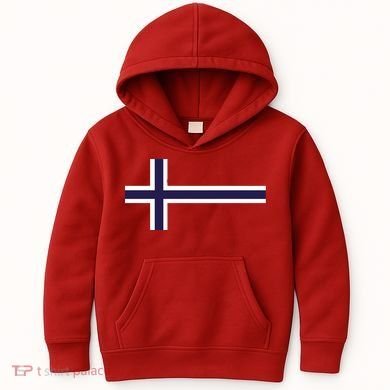 Norway Flag Norwegian Pride Kids Hoodie