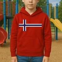 Norway Flag Norwegian Pride Kids Hoodie thumb 2