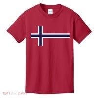 Norway Flag Norwegian Pride Kids T-Shirt thumb 0