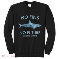 No Fins No Future Shark Shark Protect The Sharks Scuba Sweatshirt thumb 0