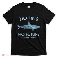 No Fins No Future Shark Shark Protect The Sharks Scuba T-Shirt thumb 0