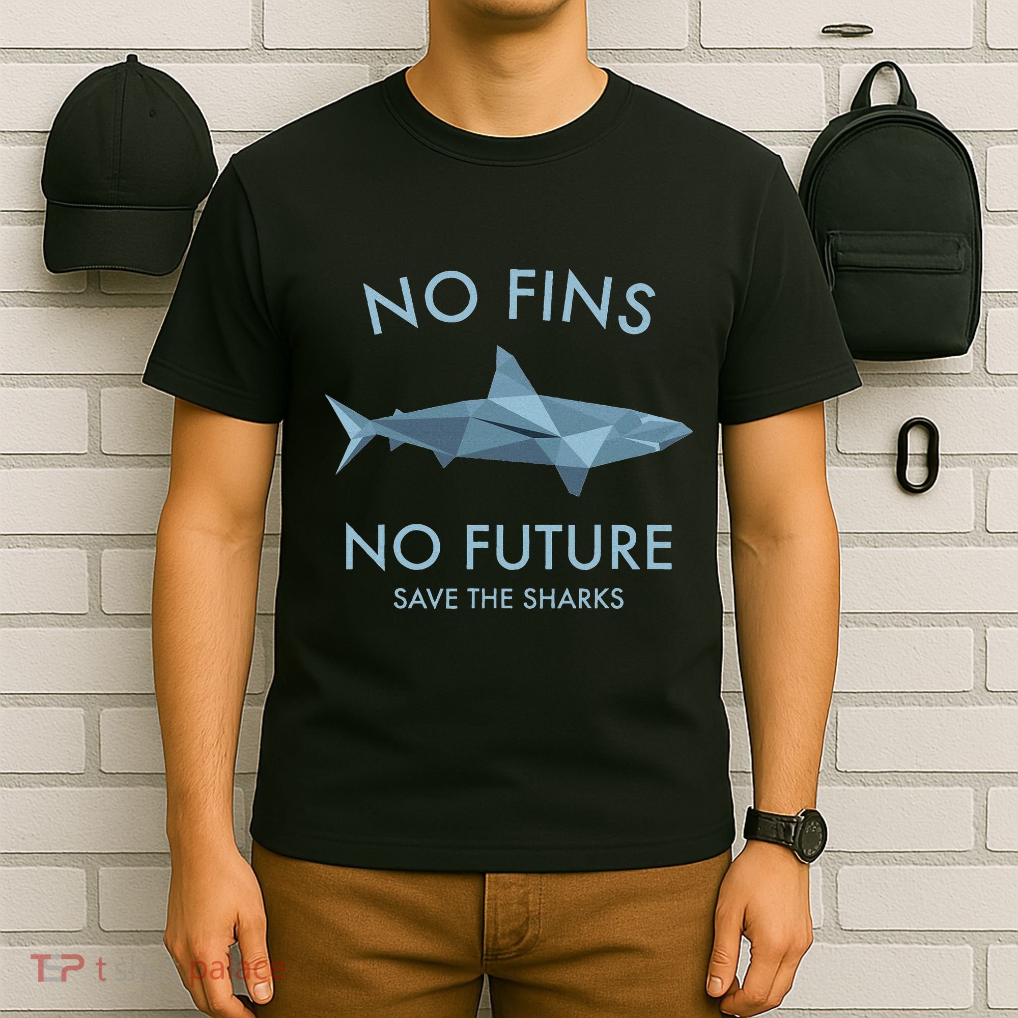 No Fins No Future Shark Shark Protect The Sharks Scuba T-Shirt