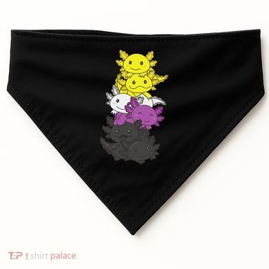 Nonbinary Flag Non Binary Pride LGBTQ Axolotl  USA-Made Doggie Bandana
