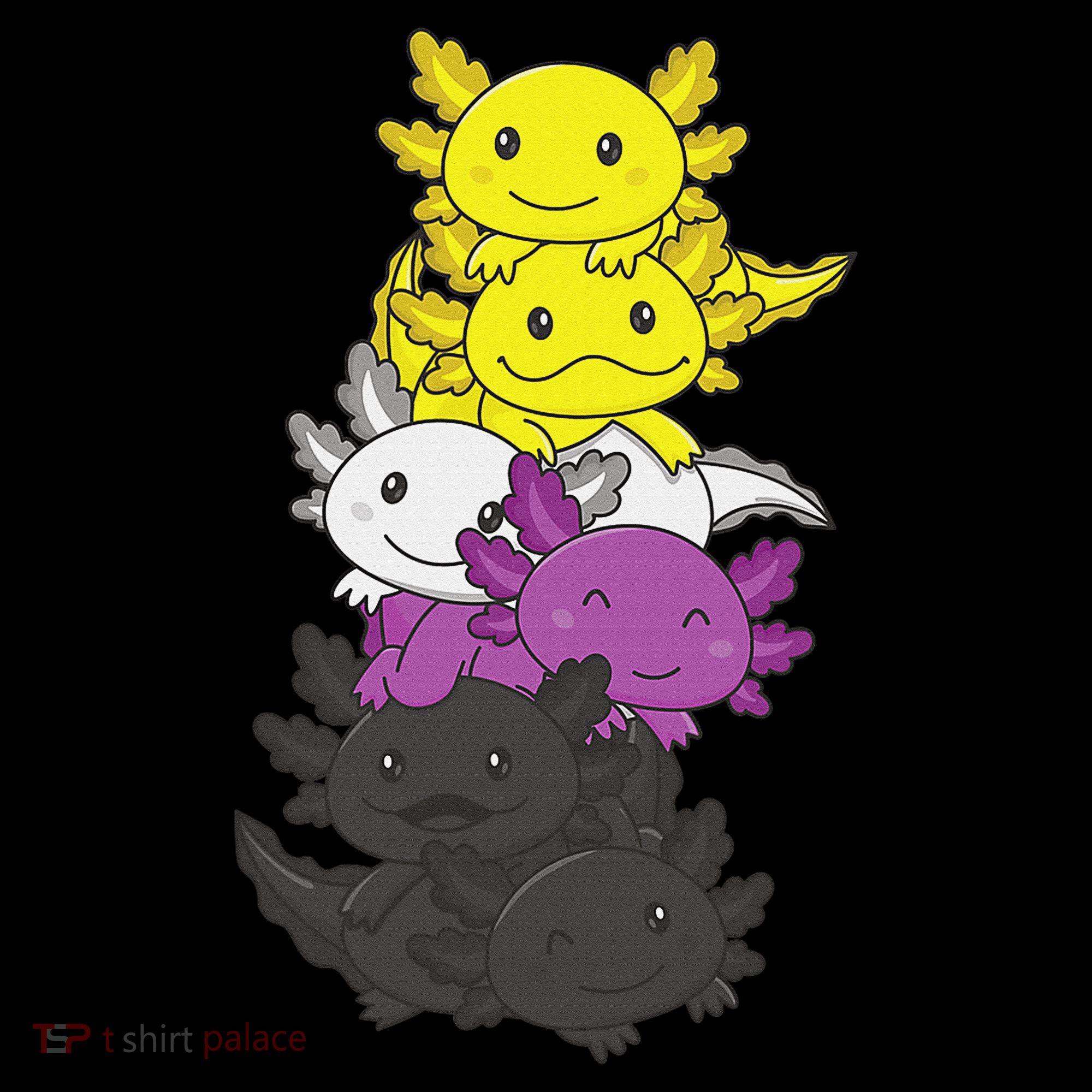 Nonbinary Flag Non Binary Pride LGBTQ Axolotl  Sweatshirt