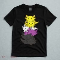 Nonbinary Flag Non Binary Pride LGBTQ Axolotl  T-Shirt thumb 5