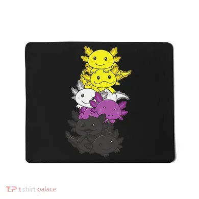 Nonbinary Flag Non Binary Pride LGBTQ Axolotl  Mousepad