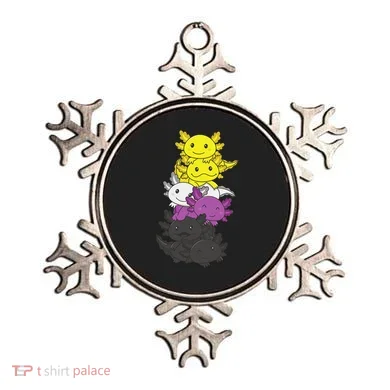 Nonbinary Flag Non Binary Pride LGBTQ Axolotl  Ornament