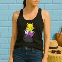 Nonbinary Flag Non Binary Pride LGBTQ Axolotl  Women's Tank Top thumb 2