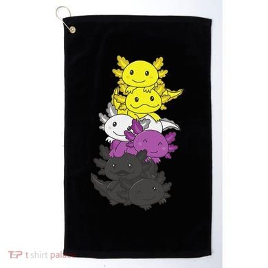 Nonbinary Flag Non Binary Pride LGBTQ Axolotl  Golf Towel