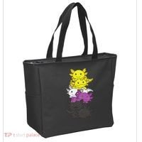 Nonbinary Flag Non Binary Pride LGBTQ Axolotl  Tote Bag thumb 2