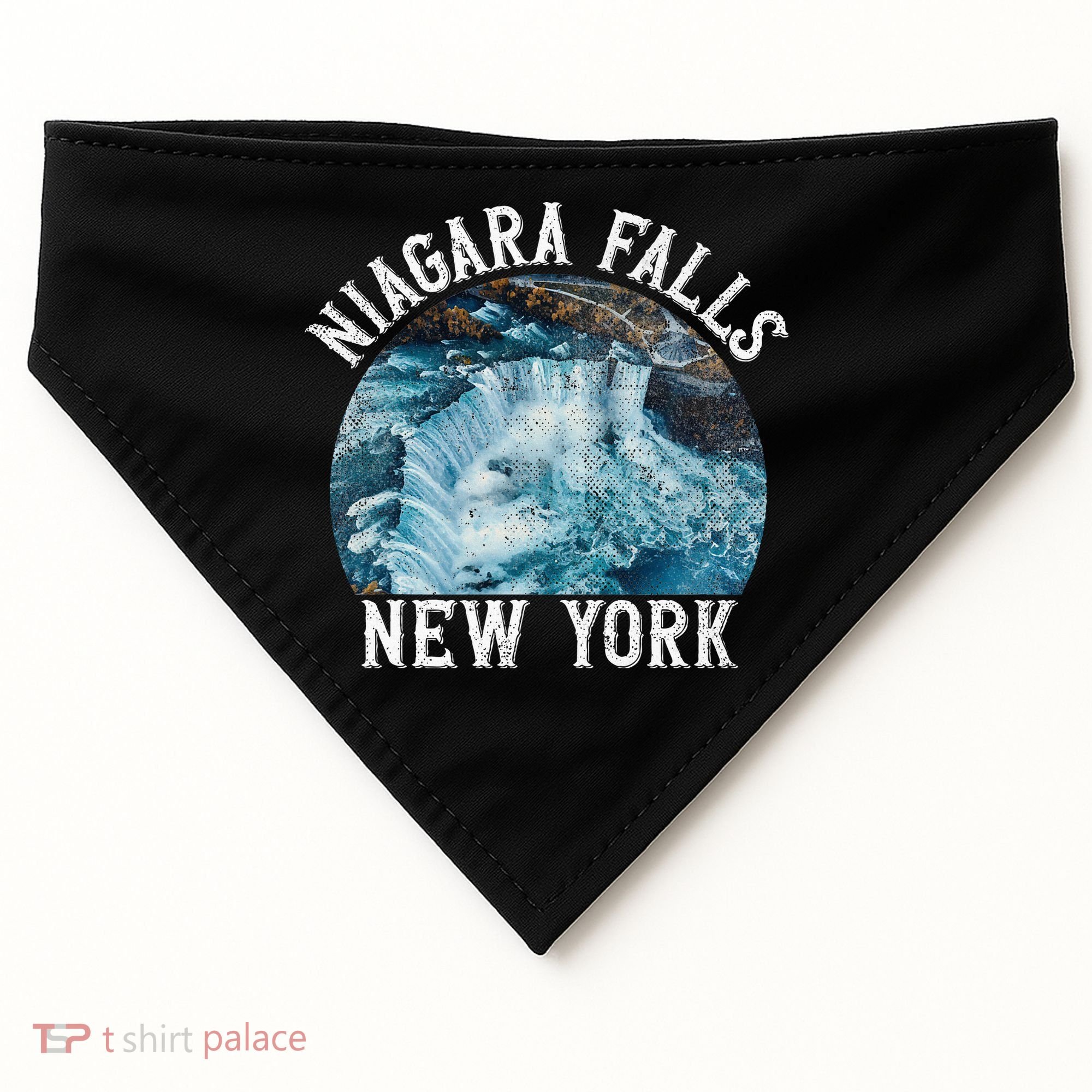 Niagara Falls New York Ny USA-Made Doggie Bandana