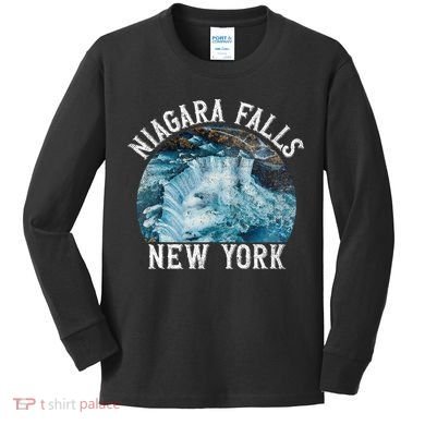Niagara Falls New York Ny Kids Long Sleeve Shirt