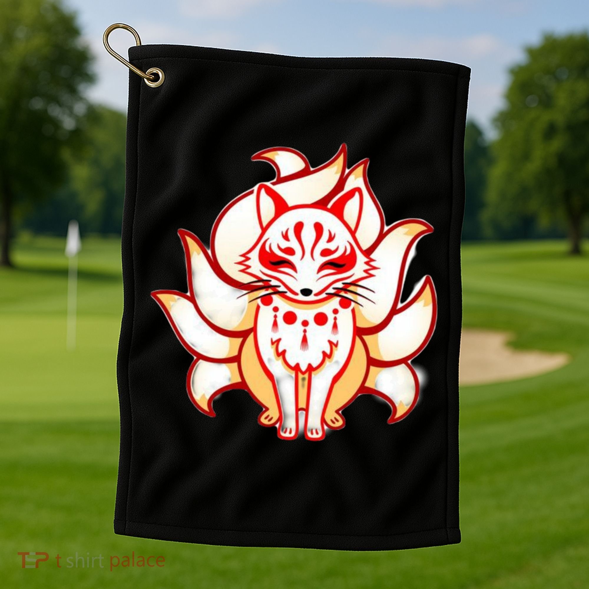 Ninetailed Fox Golf Towel