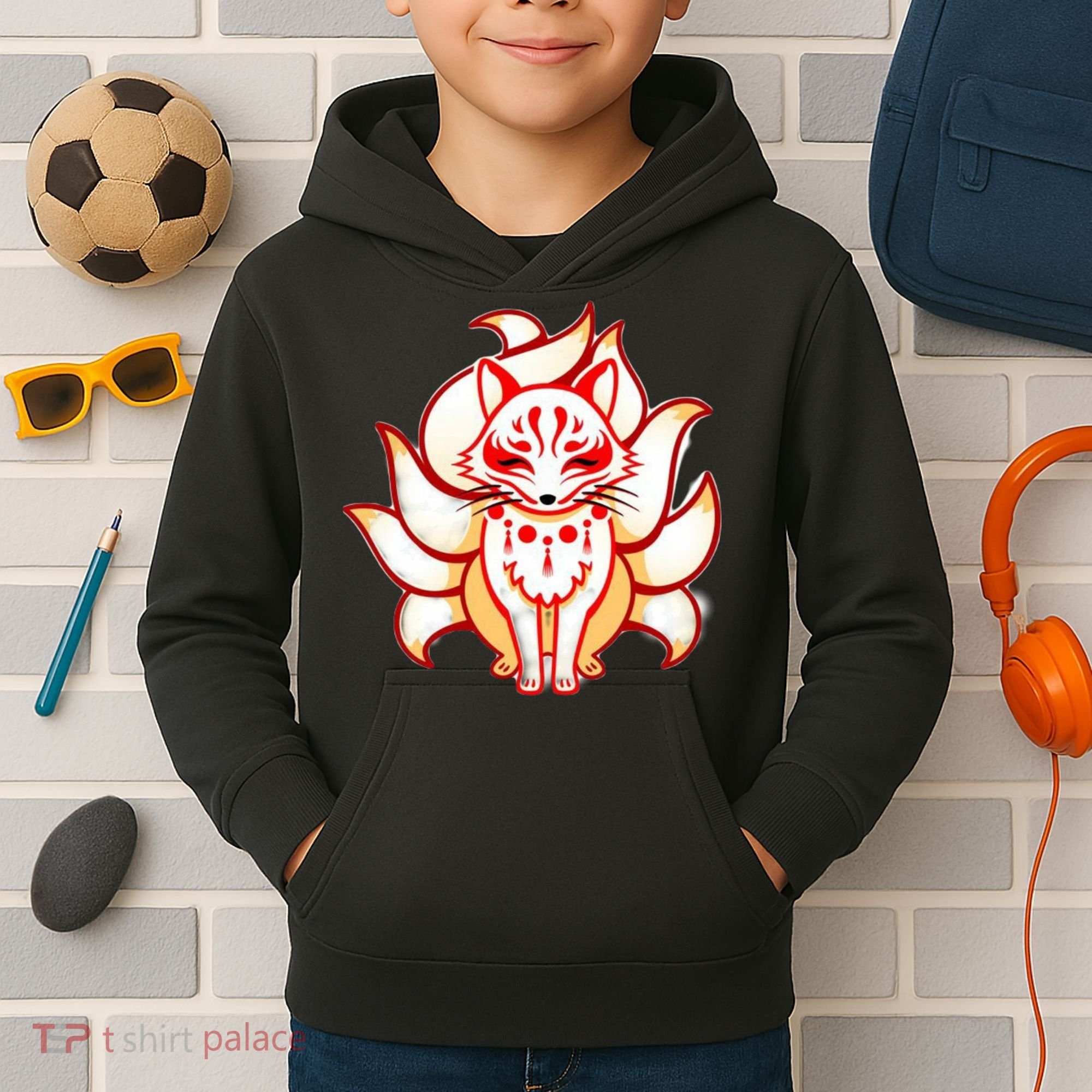 Ninetailed Fox Kids Hoodie
