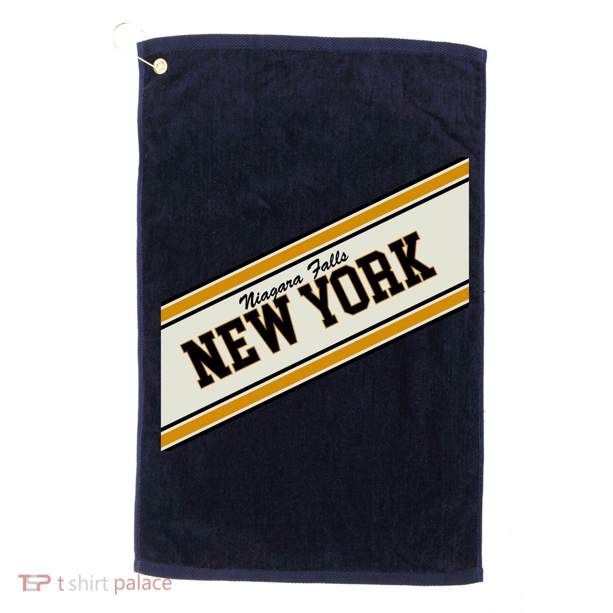 Niagara Falls New York Varsity Logo Golf Towel