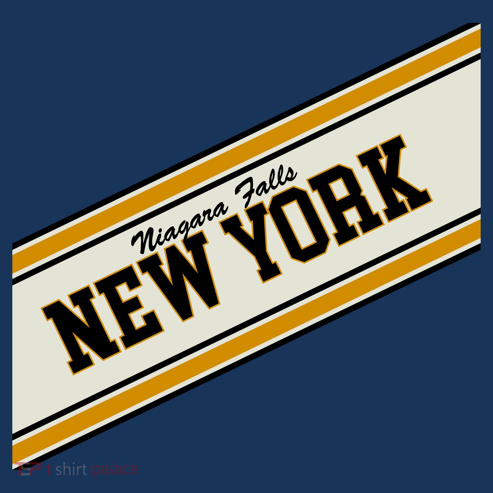 Niagara Falls New York Varsity Logo Women's Long Sleeve Shirt