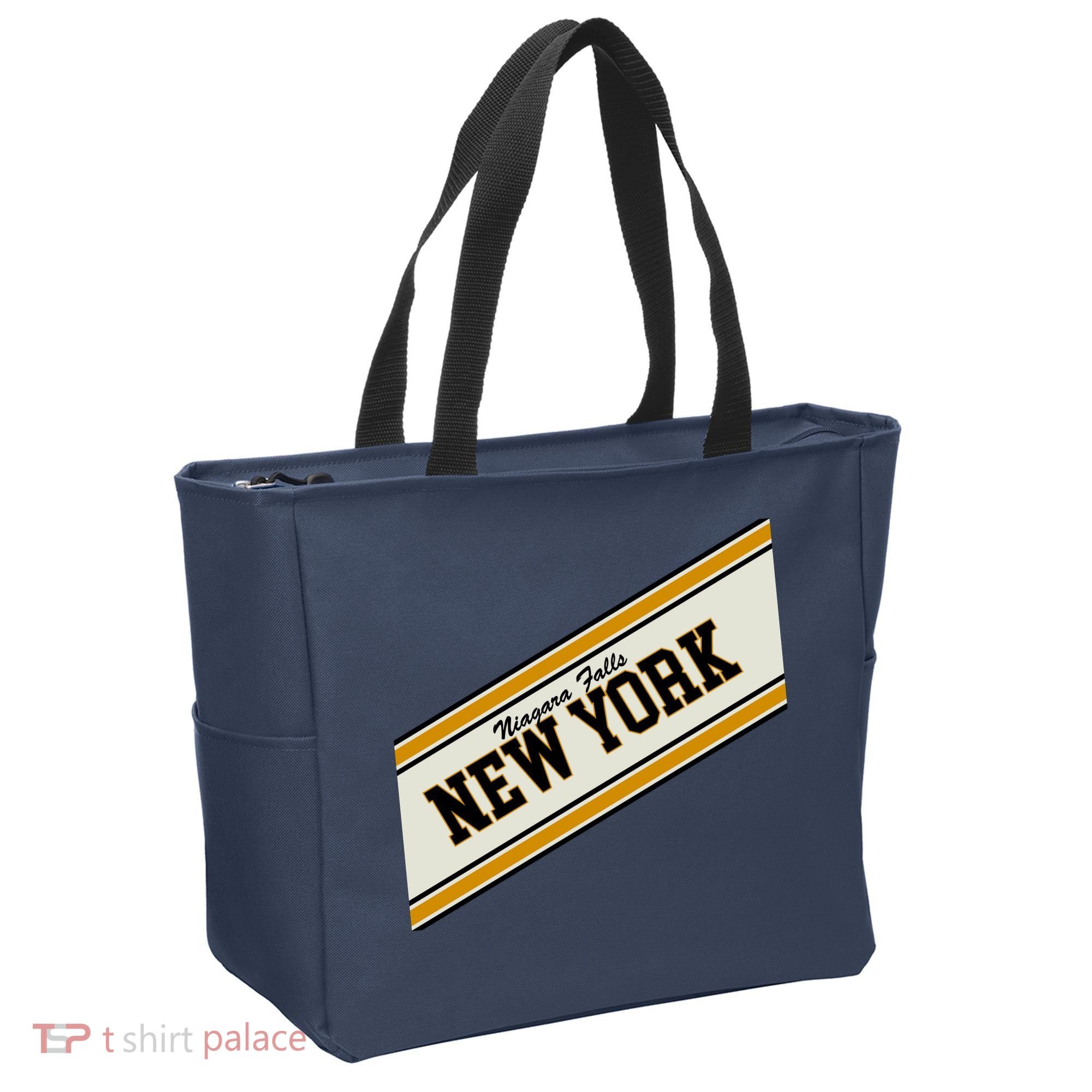 Niagara Falls New York Varsity Logo Tote Bag