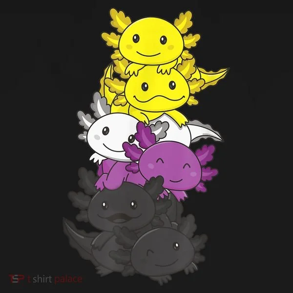 Nonbinary Flag Non Binary Pride LGBTQ Axolotl Doggie Tank