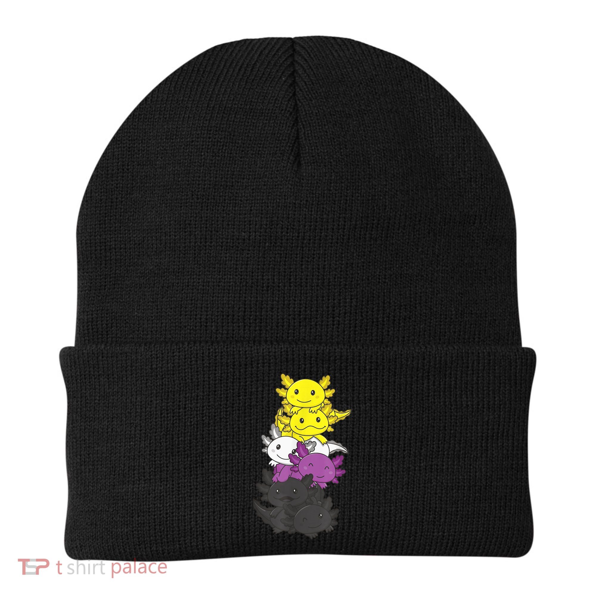 Nonbinary Flag Non Binary Pride LGBTQ Axolotl Beanie
