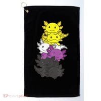 Nonbinary Flag Non Binary Pride LGBTQ Axolotl Golf Towel thumb 0
