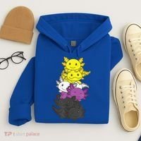 Nonbinary Flag Non Binary Pride LGBTQ Axolotl Hoodie thumb 4
