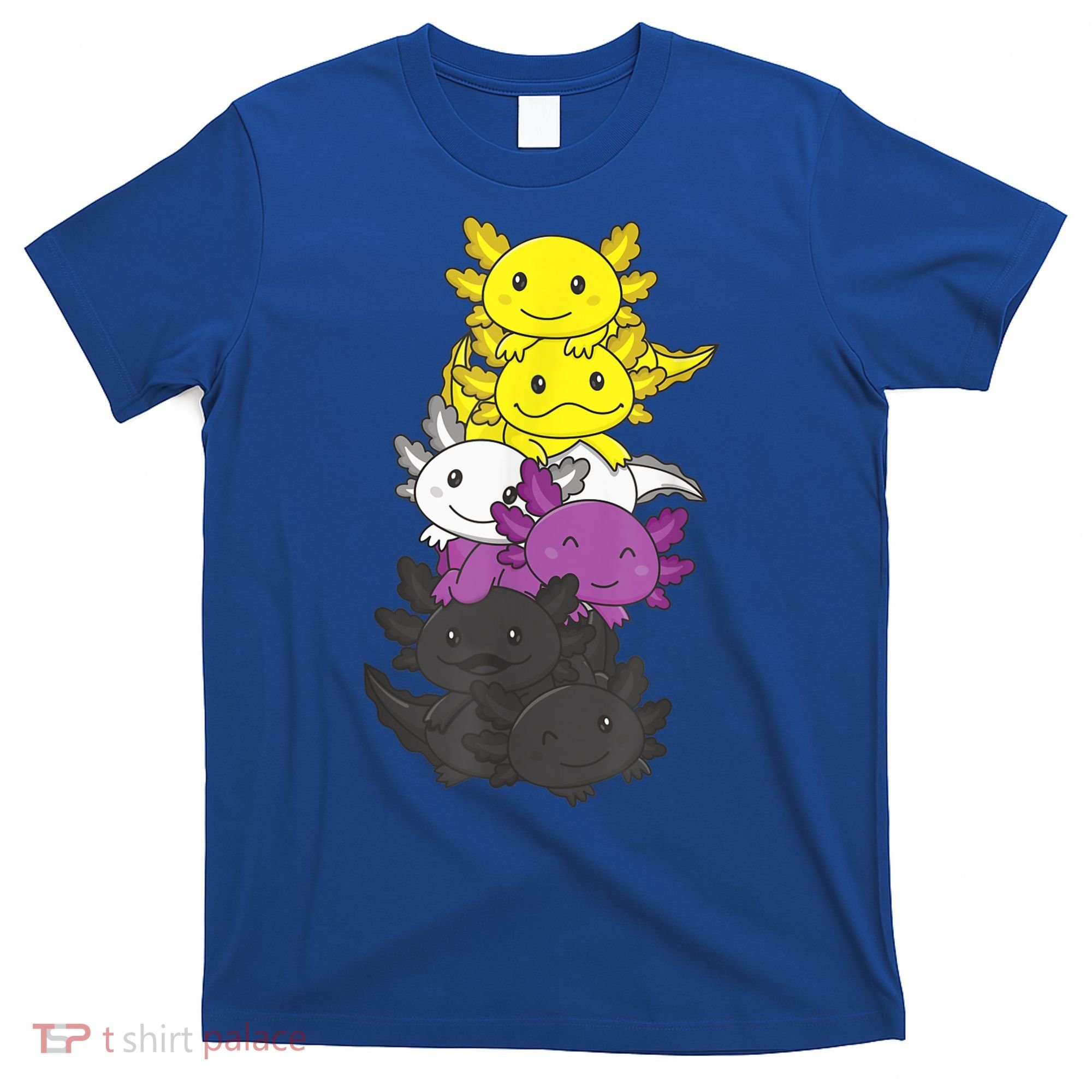 Nonbinary Flag Non Binary Pride LGBTQ Axolotl T-Shirt