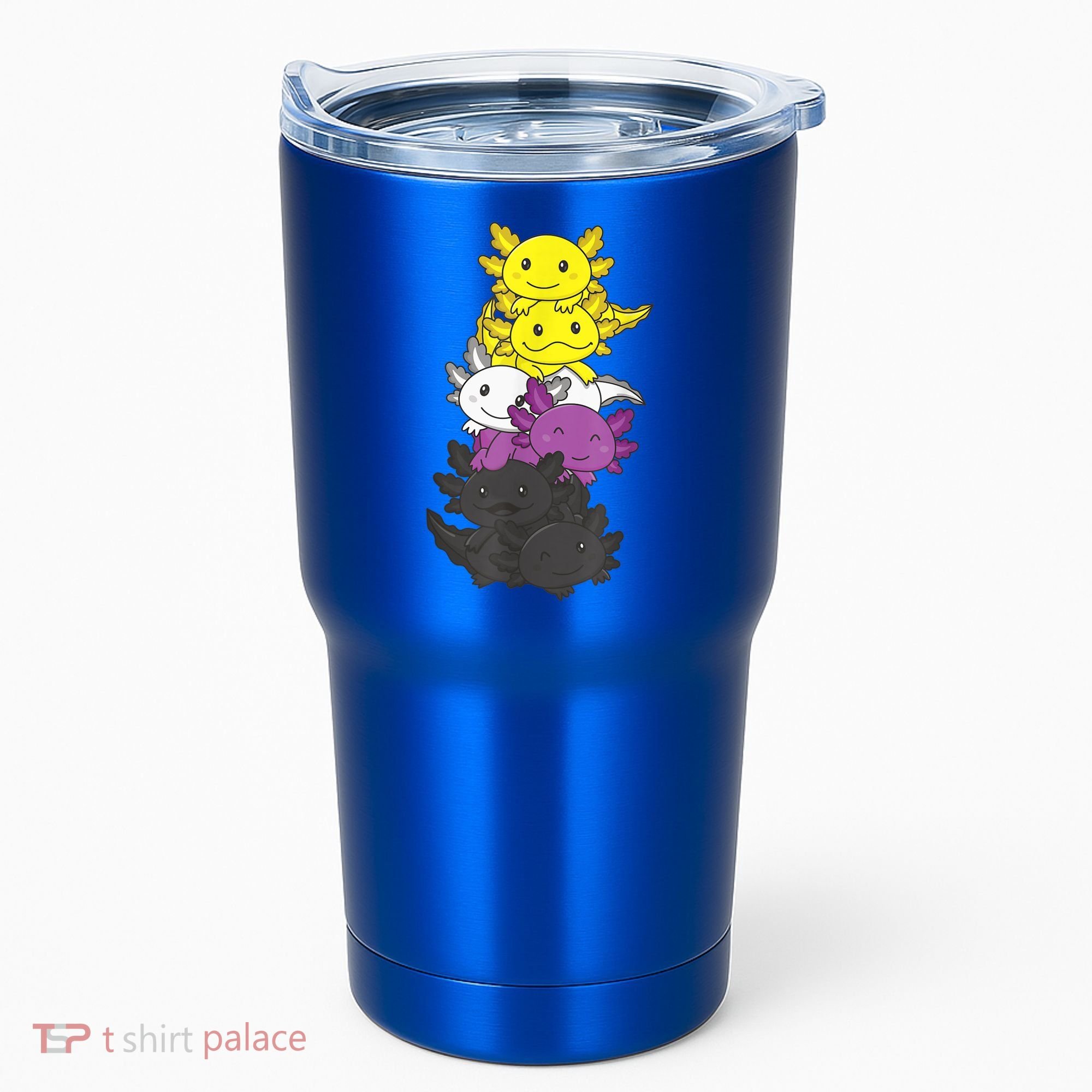 Nonbinary Flag Non Binary Pride LGBTQ Axolotl Tumbler