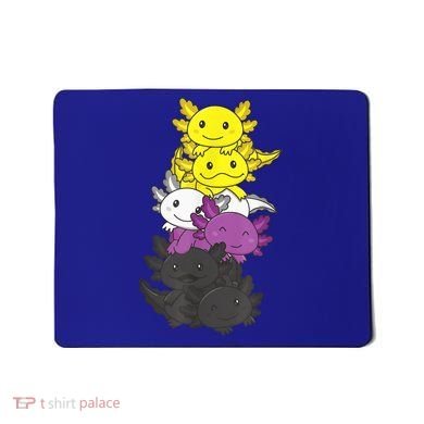 Nonbinary Flag Non Binary Pride LGBTQ Axolotl Mousepad