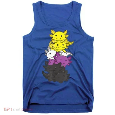 Nonbinary Flag Non Binary Pride LGBTQ Axolotl Tank Top