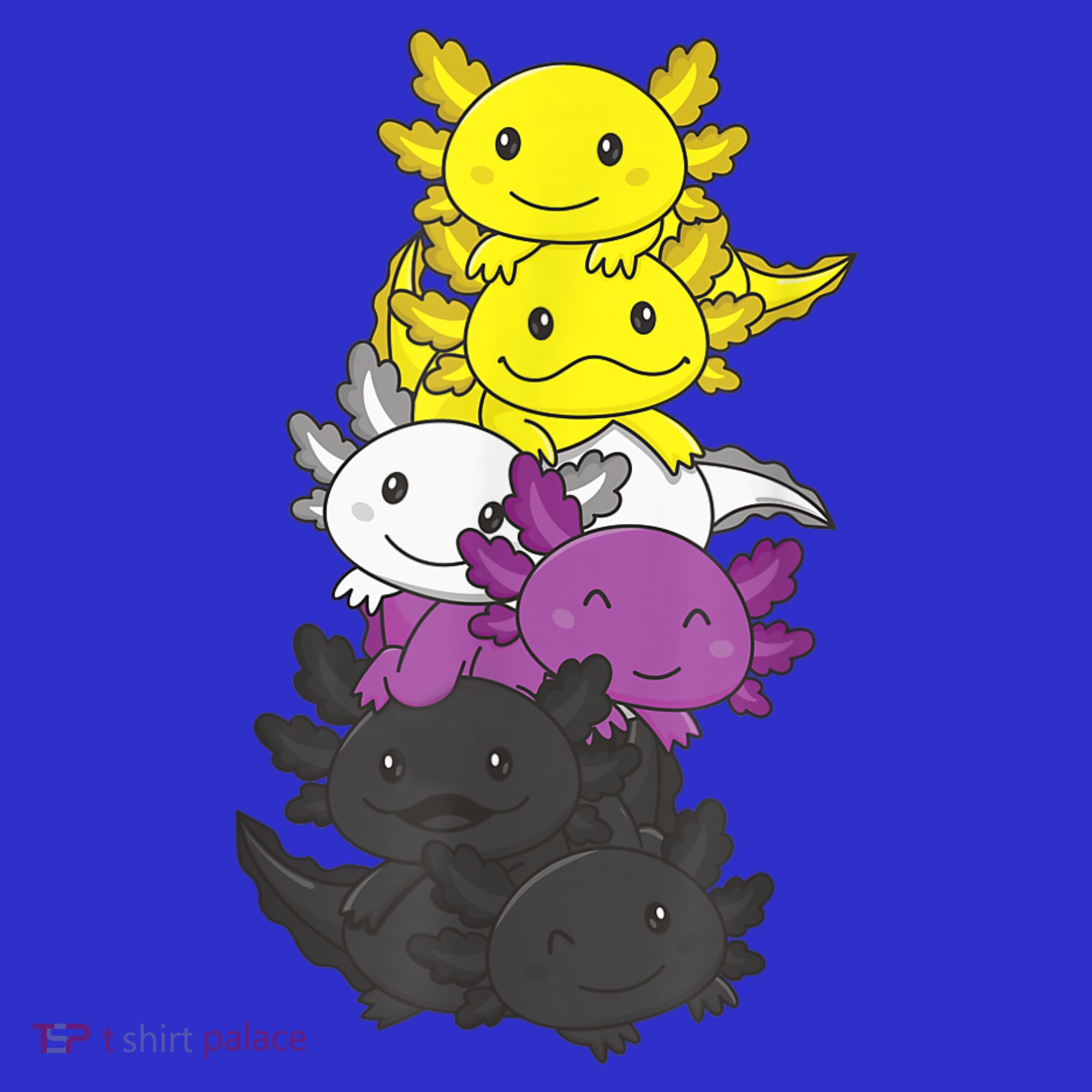 Nonbinary Flag Non Binary Pride LGBTQ Axolotl Tank Top